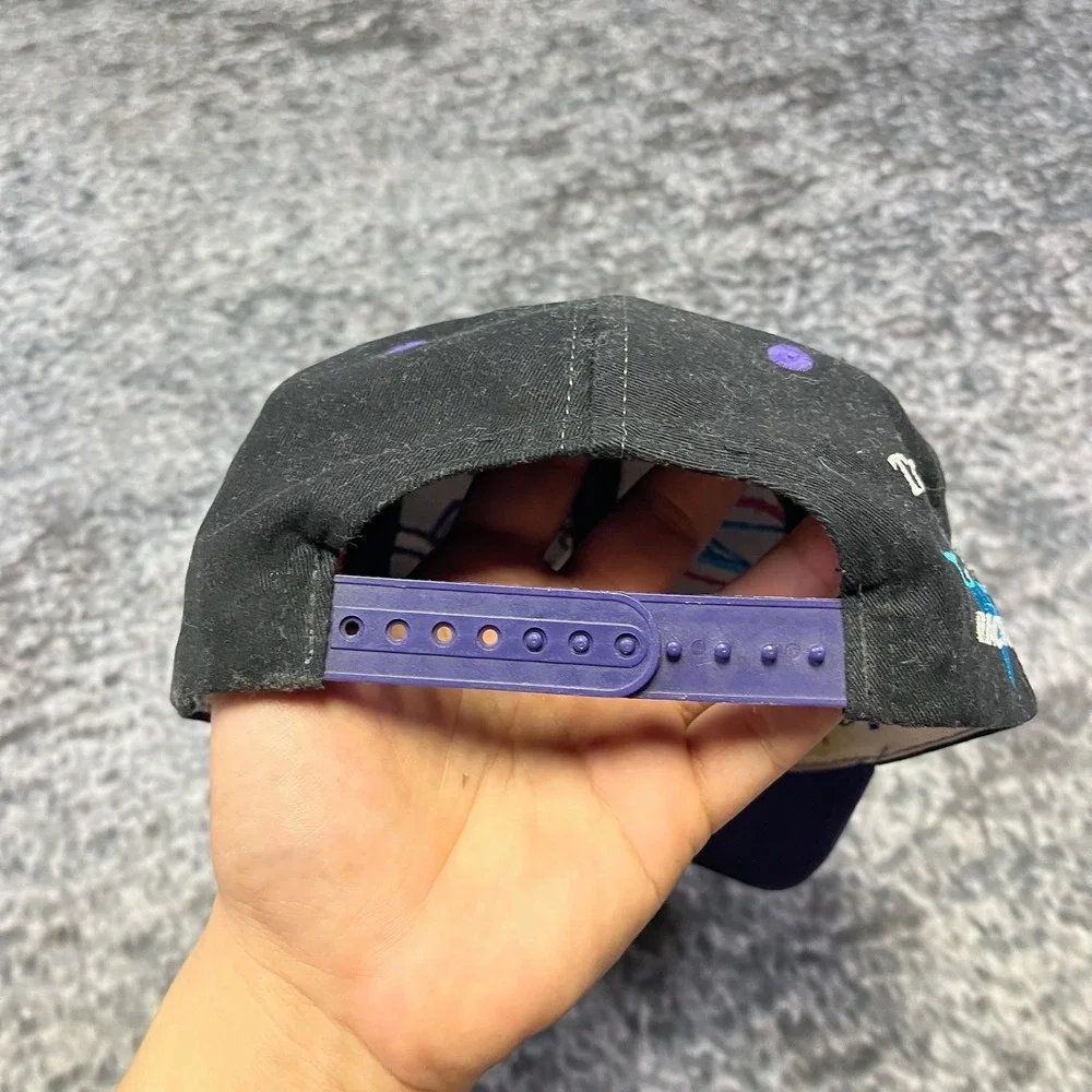 Vintage Team Polaris Racing Hat‎ Snap Back Black Purple Embroidered 90s